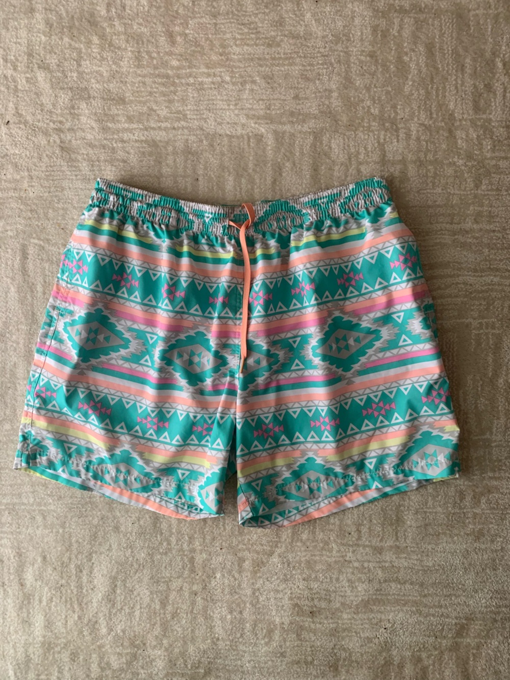 Chubbies The En Fuegos Swim Trunks Southwestern Aztec Geometric Pattern